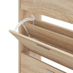 vidaXL Armoire à chaussures Chêne sonoma 63x24x103cm Bois d'ingénierie