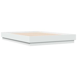 vidaXL Cadre de lit sans matelas blanc 120x190 cm