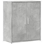 vidaXL Buffet gris béton 60x31x70 cm bois d'ingénierie