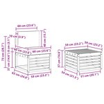 vidaXL Ensemble de canapés d'extérieur 7 pc Naturel et Anthracite