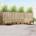 vidaXL Ensemble de canapés d'extérieur 8 pc Naturel et Beige