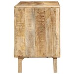 vidaXL Meuble TV 105x46x32 cm bois massif de manguier brut