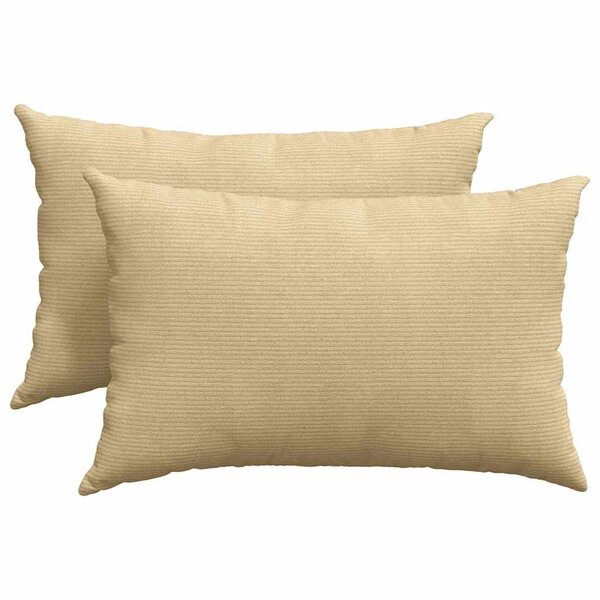 vidaXL Coussins de canapé 2 Pièces Vert gris 60 x 40 cm
