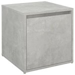 VidaXL Tiroir boîte Gris béton 40 5x40x40 cm Bois d'ingénierie