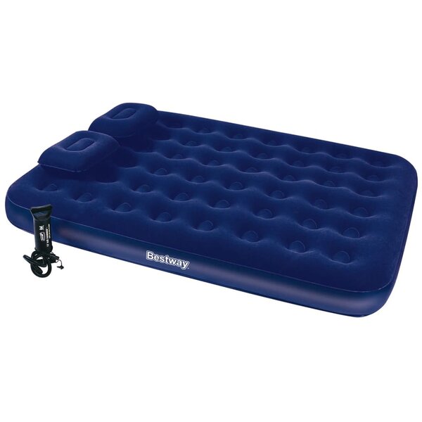 Bestway Lit gonflable avec oreiller et pompe à air 203x152x22 cm 67374