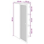 vidaXL Armoire Murale Chêne fumé 33 x 34 5 x 90 cm Bois d'ingénierie
