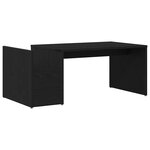 vidaXL Table basse Chêne noir 90 x 45 x 35 cm Bois d'ingénierie