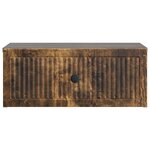 vidaXL Cabinet de chevet 2 Pièces Chêne fumé 49 x 34 5 x 20 cm