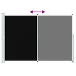 vidaXL Auvent latéral rétractable de patio 200x300 cm Noir