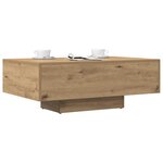vidaXL Table basse chêne artisanal 85x55x31 cm bois d'ingénierie