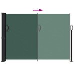 vidaXL Auvent latéral rétractable vert foncé 140x600 cm