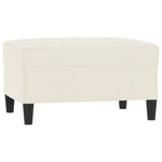 vidaXL Ensemble de canapés 4 Pièces crème velours