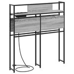 vidaXL Tête de lit de rangement Sonoma gris 80 cm Bois d'ingénierie