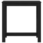 vidaXL Table de bar Chêne noir 102 x 50 x 103 5 cm Bois d'ingénierie