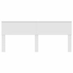 vidaXL Tête de lit Blanc 200 cm Bois d'ingénierie