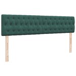 VidaXL Cadre de lit ottoman avec matelas vert foncé 180x200cm velours