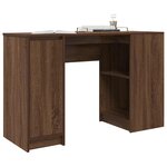 vidaXL Bureau chêne marron 120x42x76 cm bois d'ingénierie