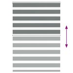 vidaXL Store zèbre gris foncé largeur du tissu 105 9 cm polyester