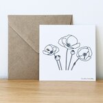 Carte - Coquelicots