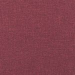 vidaXL Chaises à manger lot de 2 rouge bordeaux tissu