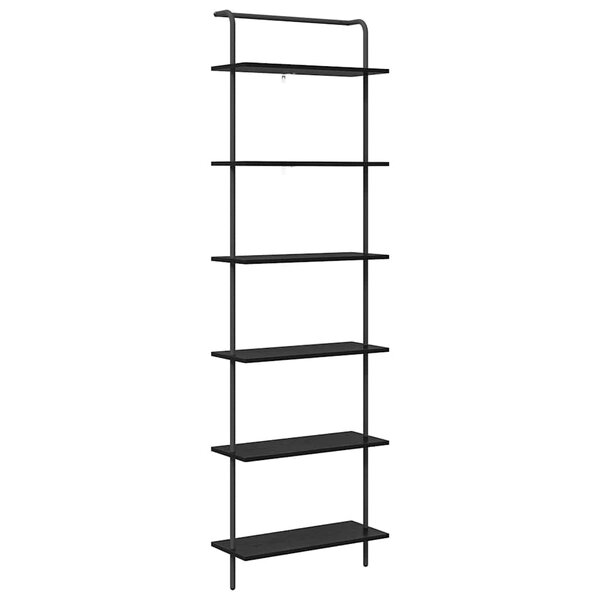 vidaXL Étagère Chêne noir 60 x 24 x 203 cm Bois d'ingénierie