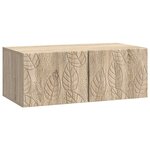 vidaXL Meuble TV mural 59 5 x 31 cm Chêne Sonoma Bois d'ingénierie