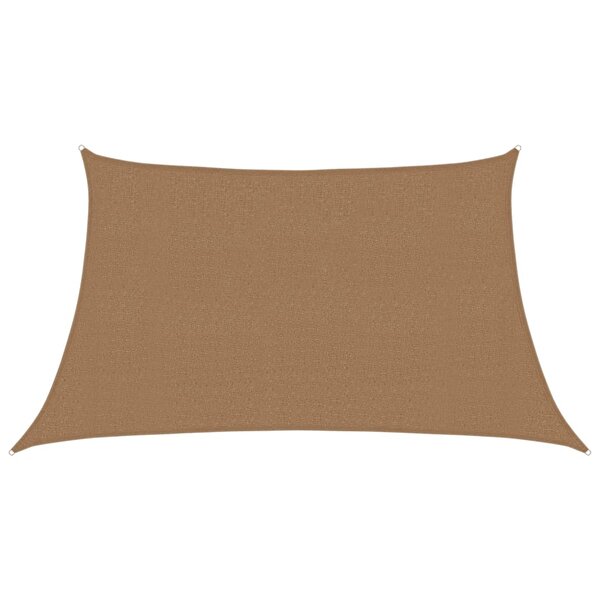 vidaXL Voile d'ombrage 160 g/m² Taupe 3/4x2 m PEHD