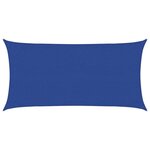 vidaXL Voile d'ombrage 160 g/m² rectangulaire bleu 3x6 m PEHD
