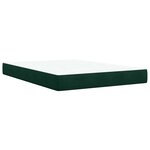 vidaXL Sommier à lattes de lit et matelas Vert foncé 160x200cm Velours