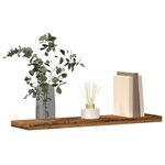 vidaXL Étagères murales 4 Pièces vieux bois 40x20x1 5cm bois d'ingénierie