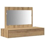 vidaXL Table de Toilette Marron 100 x 40 x 70 cm Bois d'ingénierie