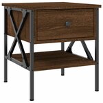 vidaXL Tables de chevet 2 Pièces chêne marron 40x42x45 cm bois ingénierie
