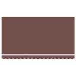 vidaXL Cadre d'auvent Marron 400 x 200 cm Polyester avec revêtement PU
