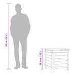 vidaXL Boîte de rangement de jardin 50x49x56 5 cm bois massif de sapin