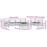 vidaXL Ensemble de canapés d'extérieur 7 pc Naturel