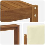 vidaXL Ensemble de canapés d'extérieur 9 pc Naturel et Crème
