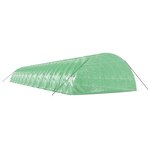 vidaXL Serre avec cadre en acier vert 144 m² 24x6x2 85 m