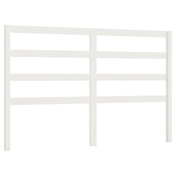 vidaXL Tête de lit Blanc 166x4x100 cm Bois massif de pin