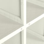 vidaXL Armoire plastique 79x43x125 cm design bois glace à la vanille