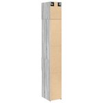 vidaXL Armoire de rangement mince sonoma gris 30x42 5x225 cm