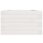 vidaXL Jardinière blanc 40x40x23 cm bois de pin massif