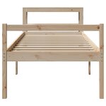 vidaXL Lit pour personne âgée et tête de lit 100x200cm bois pin massif