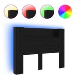vidaXL Cabinet de Tête de Lit Chêne noir Bois d'ingénierie