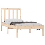 vidaXL Cadre de lit sans matelas 75x190 cm bois de pin massif