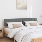 vidaXL Tête de lit capitonnée Gris foncé 180 cm Pin massif