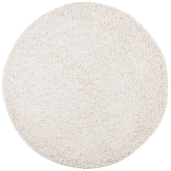 vidaXL Tapis shaggy PAMPLONA poils longs moderne crème Ø 200 cm