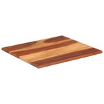 vidaXL Dessus de table bois massif d'acacia 25-27 mm 70x80 cm