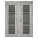 vidaXL Armoire murale sonoma gris 69 5x34x90 cm