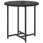 vidaXL Ensemble de tables d'appoint 2 Pièces Chêne noir 50 x 50 x 50 cm
