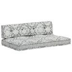 vidaXL Coussin de canapé palette Gris clair Tissu Patchwork